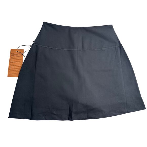 Girlfriend Collective Sport Skort Black M NWT High Rise Yoga Tennis Pickleball - Picture 2 of 8